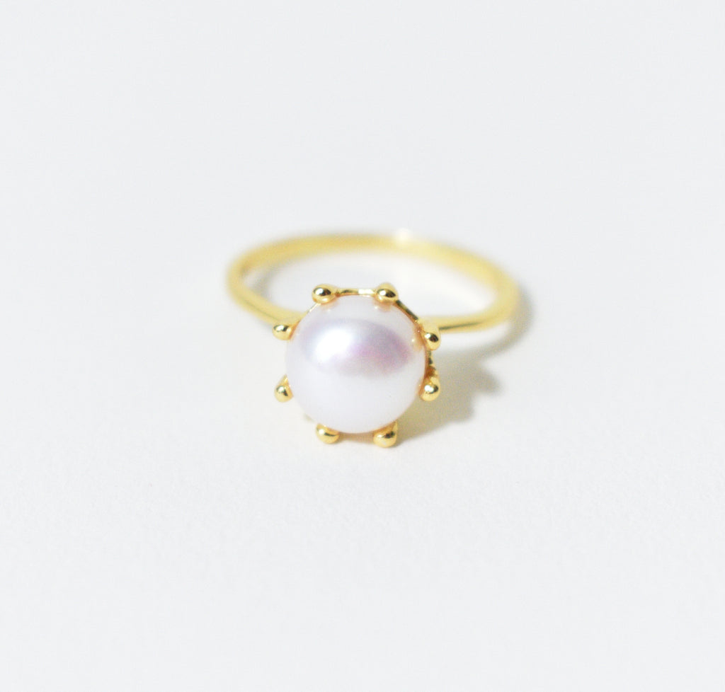 Ram and Pearl Stack Rings - Leo Collective