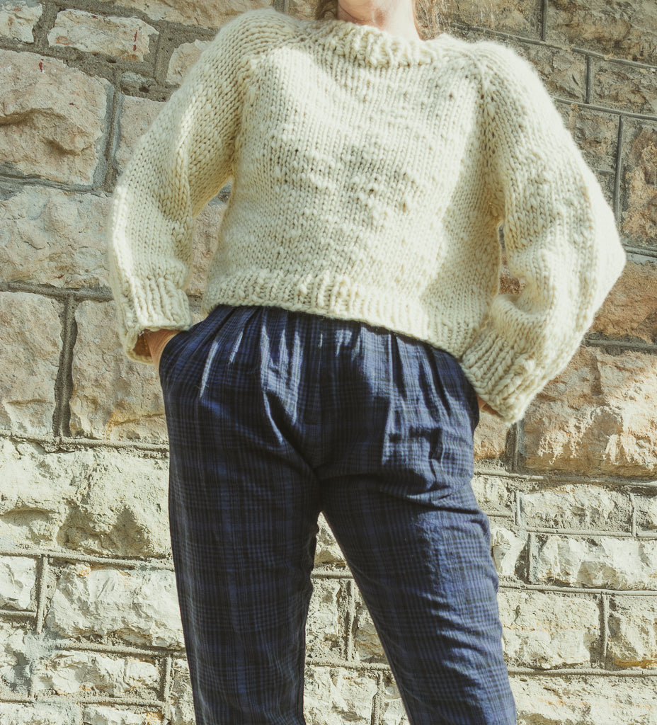 Hand Knit Chunky Sweater